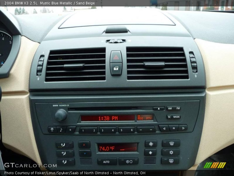 Mystic Blue Metallic / Sand Beige 2004 BMW X3 2.5i