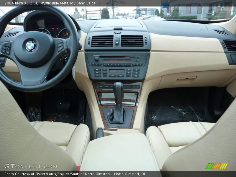 Mystic Blue Metallic / Sand Beige 2004 BMW X3 2.5i