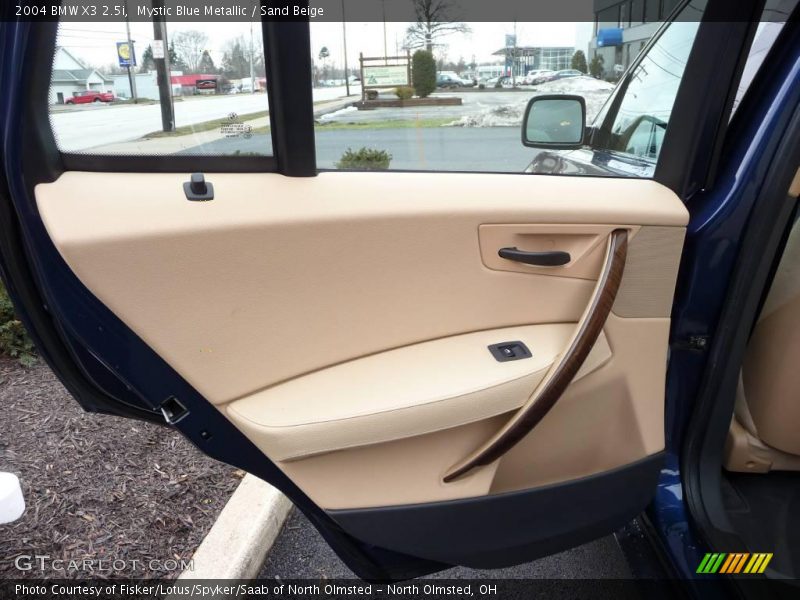 Mystic Blue Metallic / Sand Beige 2004 BMW X3 2.5i