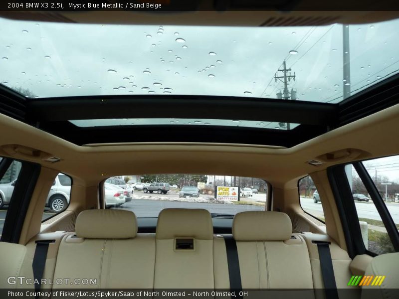 Mystic Blue Metallic / Sand Beige 2004 BMW X3 2.5i