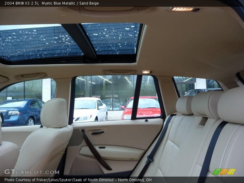 Mystic Blue Metallic / Sand Beige 2004 BMW X3 2.5i