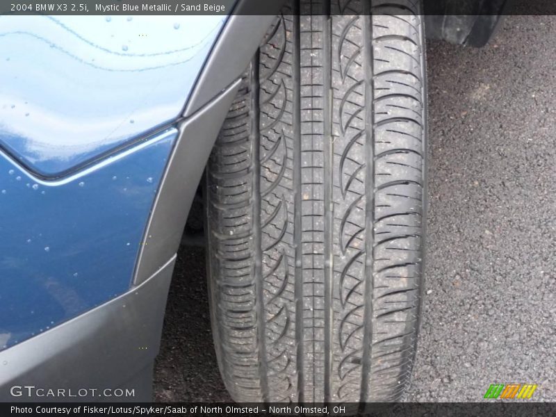 Mystic Blue Metallic / Sand Beige 2004 BMW X3 2.5i