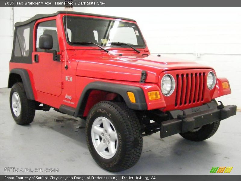 Flame Red / Dark Slate Gray 2006 Jeep Wrangler X 4x4