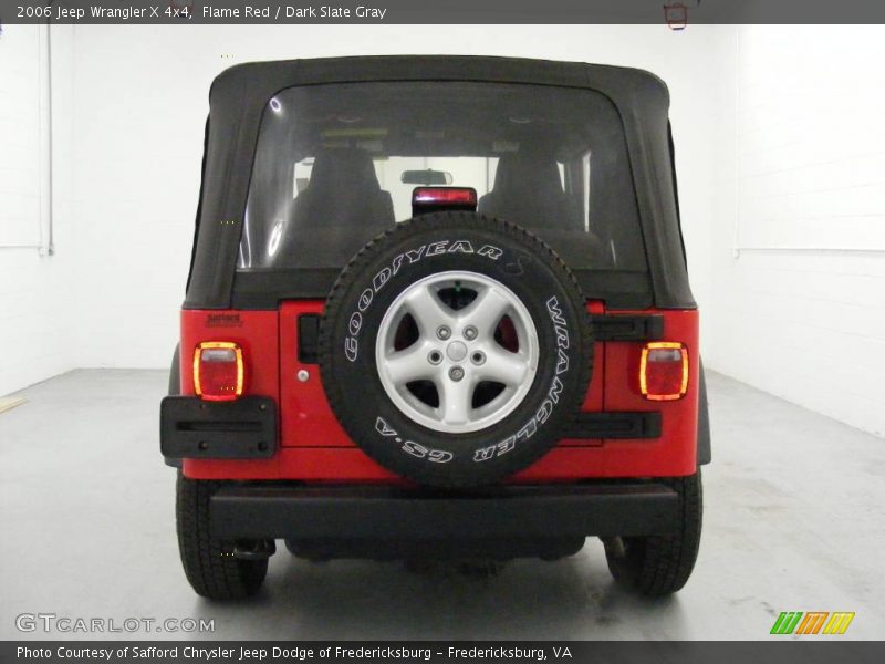 Flame Red / Dark Slate Gray 2006 Jeep Wrangler X 4x4
