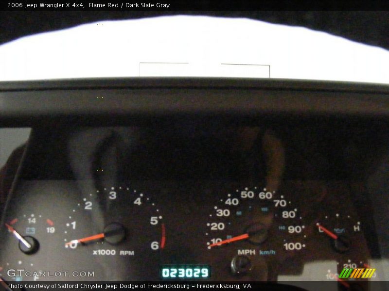 Flame Red / Dark Slate Gray 2006 Jeep Wrangler X 4x4