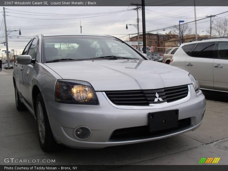 Liquid Silver Metallic / Black 2007 Mitsubishi Galant SE