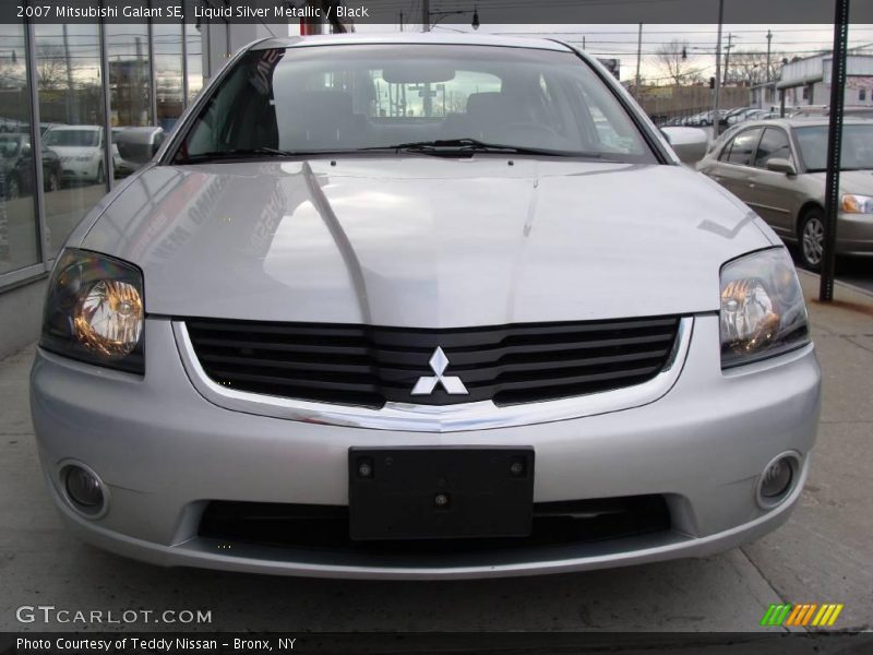 Liquid Silver Metallic / Black 2007 Mitsubishi Galant SE