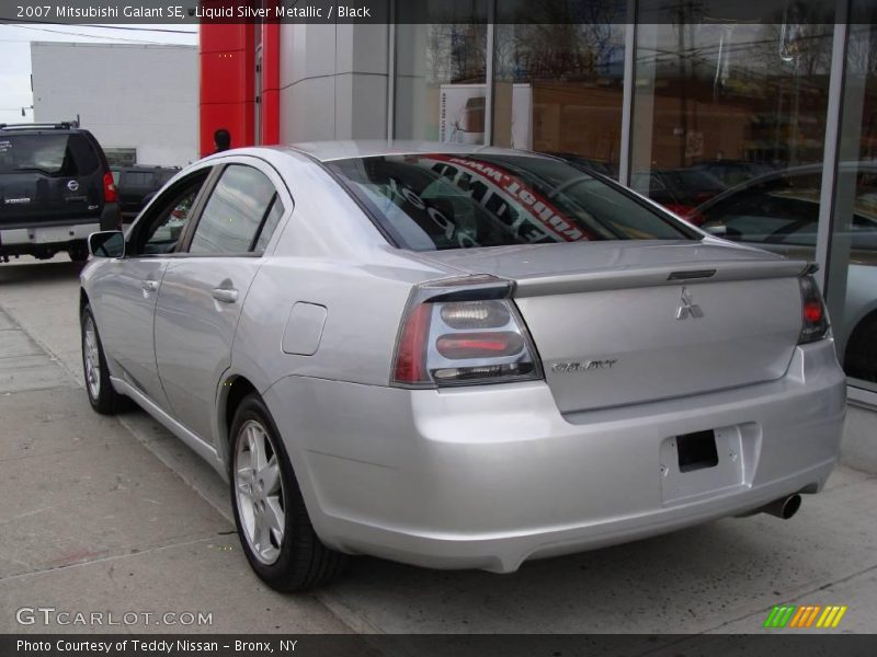 Liquid Silver Metallic / Black 2007 Mitsubishi Galant SE