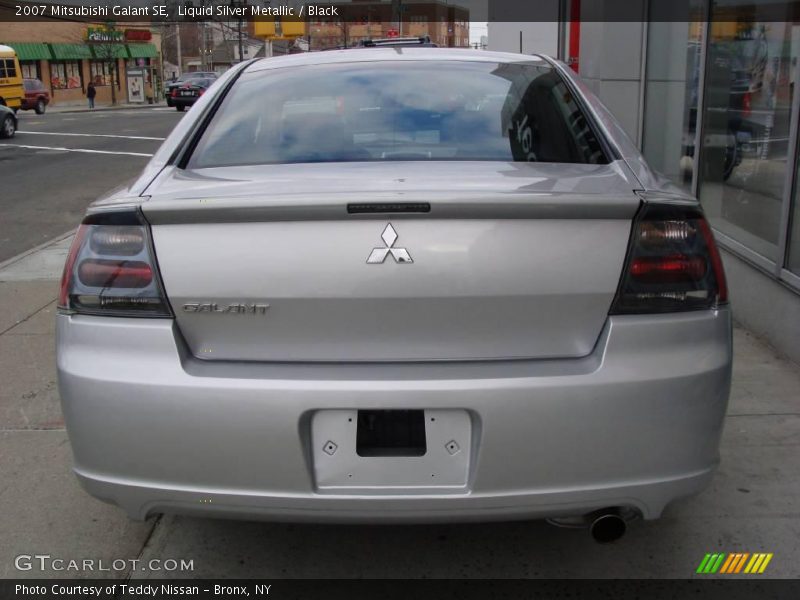 Liquid Silver Metallic / Black 2007 Mitsubishi Galant SE