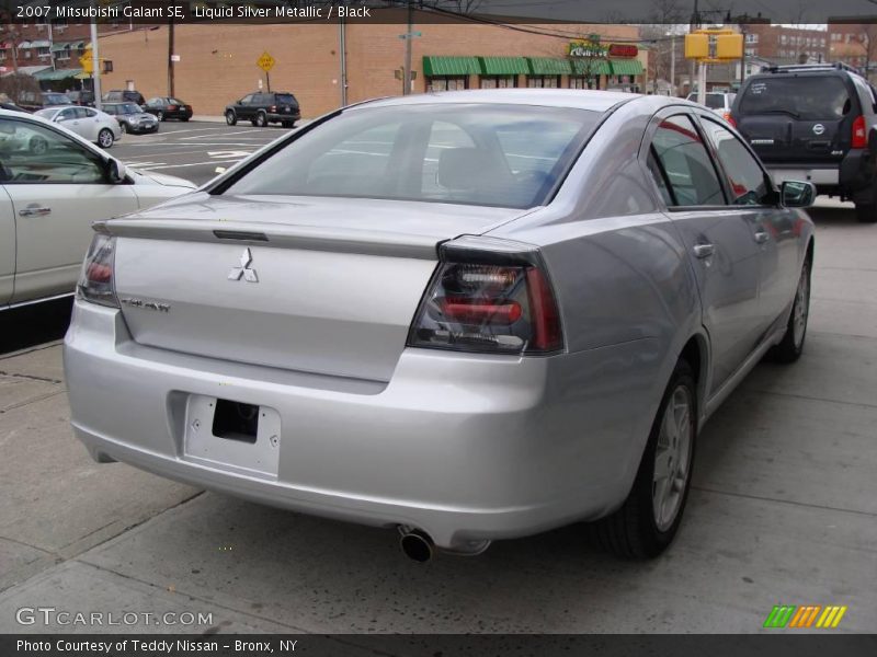 Liquid Silver Metallic / Black 2007 Mitsubishi Galant SE
