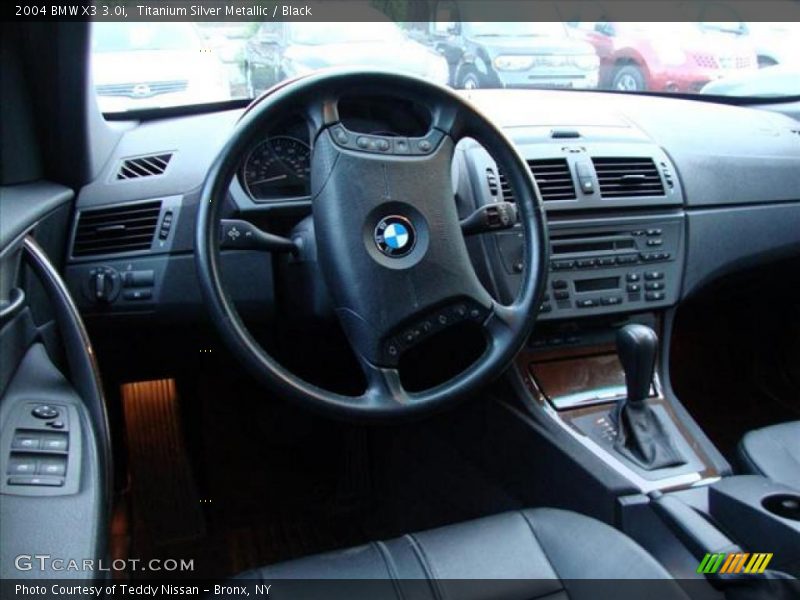 Titanium Silver Metallic / Black 2004 BMW X3 3.0i