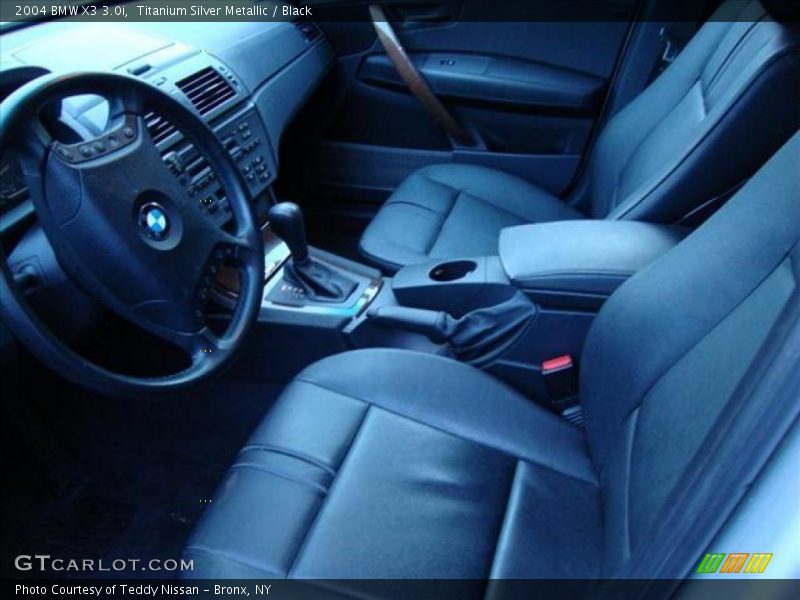 Titanium Silver Metallic / Black 2004 BMW X3 3.0i