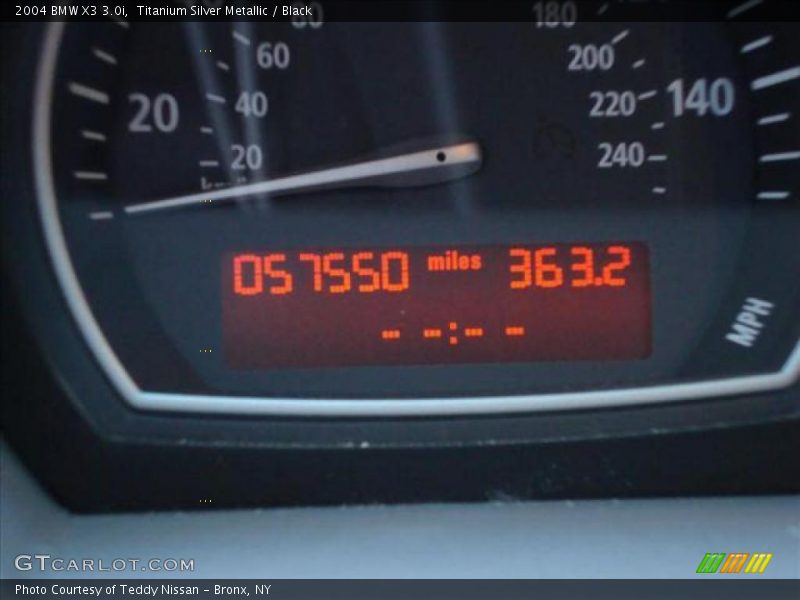 Titanium Silver Metallic / Black 2004 BMW X3 3.0i