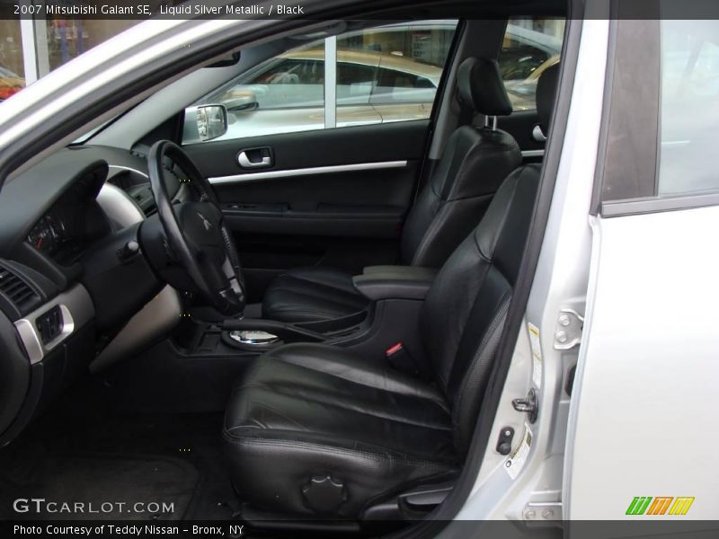 Liquid Silver Metallic / Black 2007 Mitsubishi Galant SE