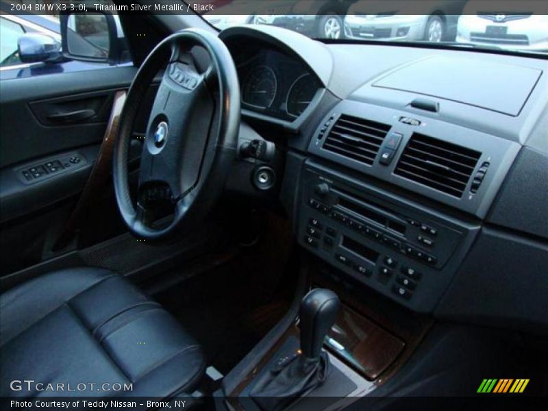 Titanium Silver Metallic / Black 2004 BMW X3 3.0i