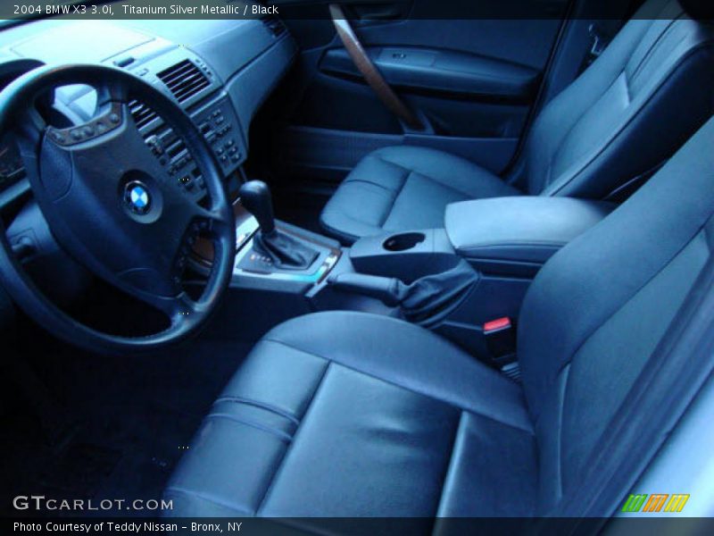 Titanium Silver Metallic / Black 2004 BMW X3 3.0i