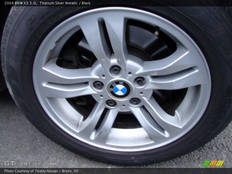 Titanium Silver Metallic / Black 2004 BMW X3 3.0i