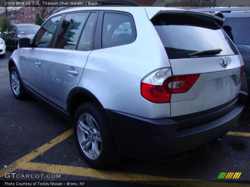 Titanium Silver Metallic / Black 2004 BMW X3 3.0i