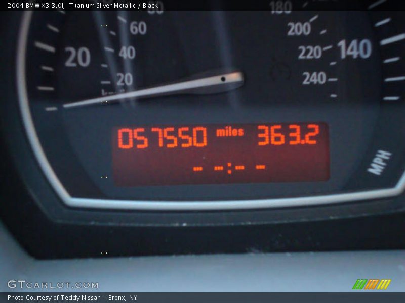 Titanium Silver Metallic / Black 2004 BMW X3 3.0i