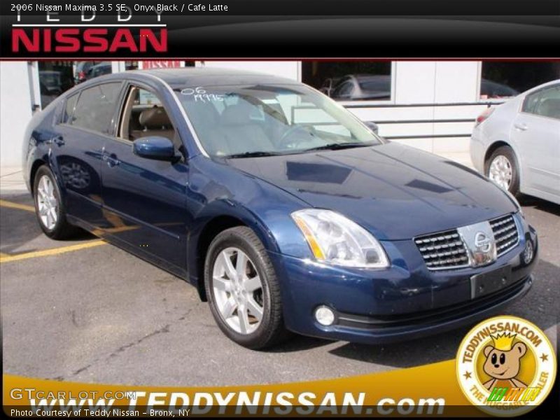 Onyx Black / Cafe Latte 2006 Nissan Maxima 3.5 SE