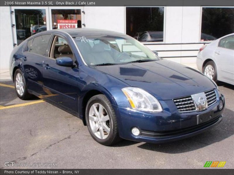 Onyx Black / Cafe Latte 2006 Nissan Maxima 3.5 SE