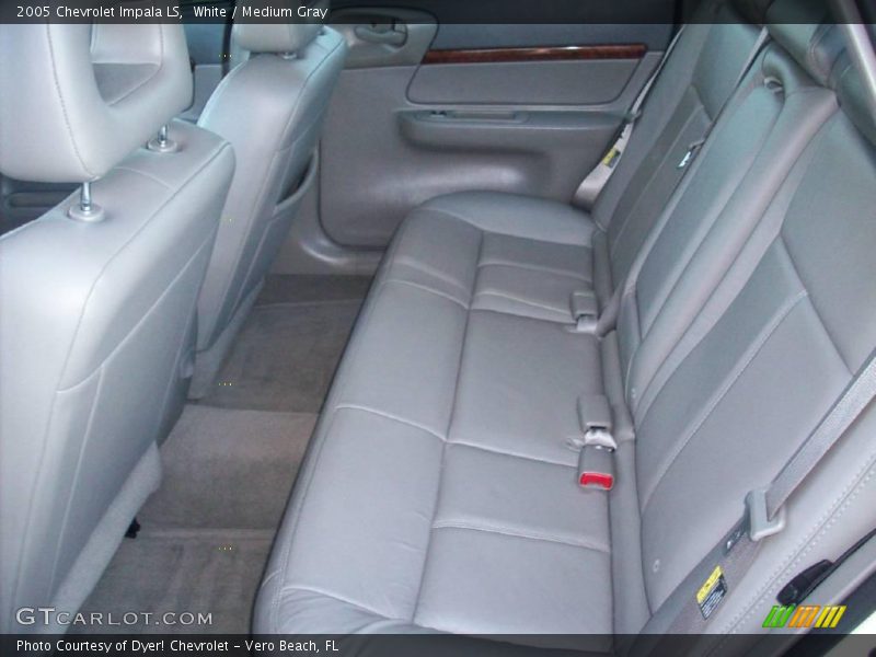 White / Medium Gray 2005 Chevrolet Impala LS