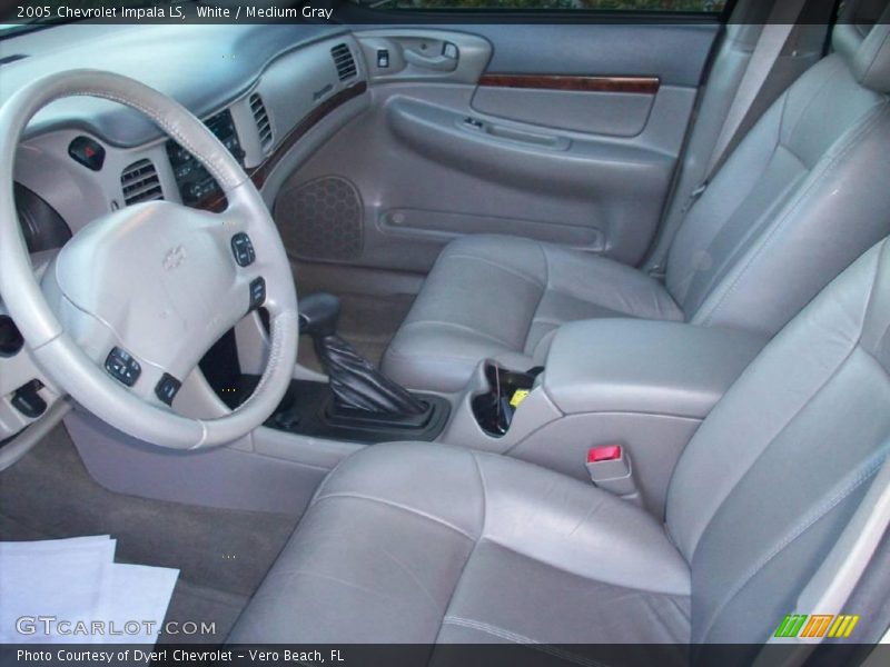 White / Medium Gray 2005 Chevrolet Impala LS