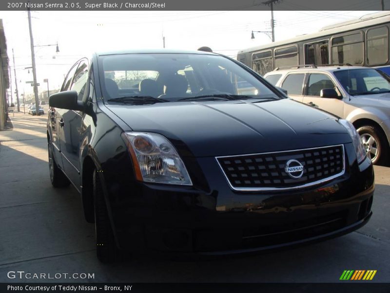 Super Black / Charcoal/Steel 2007 Nissan Sentra 2.0 S