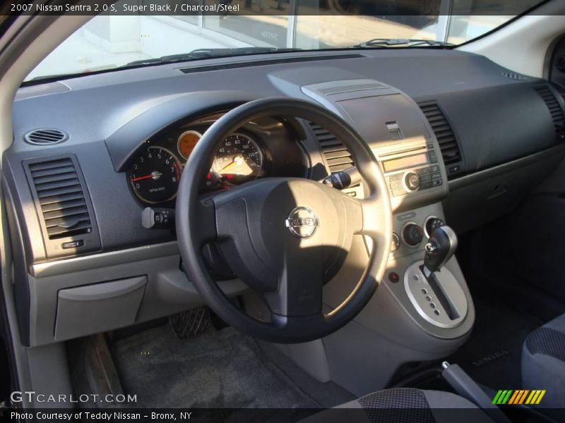 Super Black / Charcoal/Steel 2007 Nissan Sentra 2.0 S