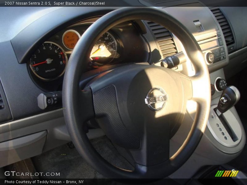Super Black / Charcoal/Steel 2007 Nissan Sentra 2.0 S