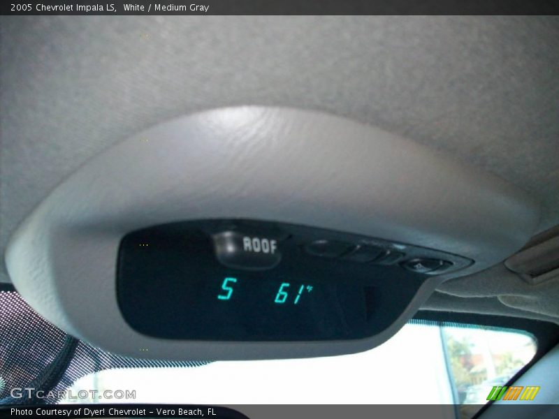 White / Medium Gray 2005 Chevrolet Impala LS