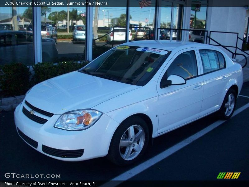 Summit White / Neutral 2006 Chevrolet Cobalt LT Sedan