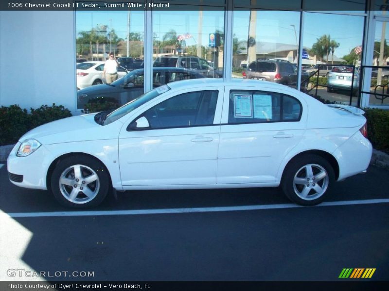Summit White / Neutral 2006 Chevrolet Cobalt LT Sedan