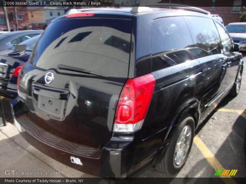 Galaxy Black Metallic / Beige 2006 Nissan Quest 3.5