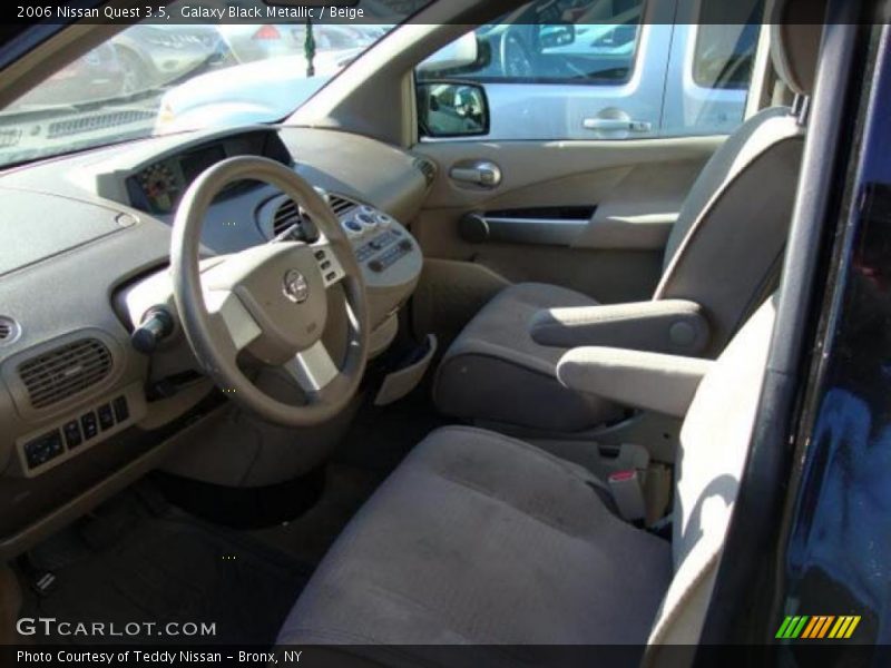Galaxy Black Metallic / Beige 2006 Nissan Quest 3.5