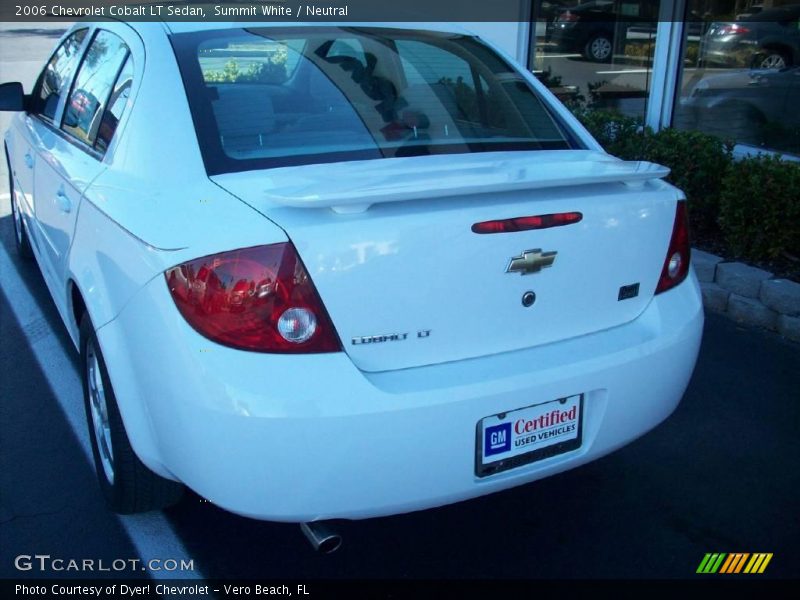 Summit White / Neutral 2006 Chevrolet Cobalt LT Sedan