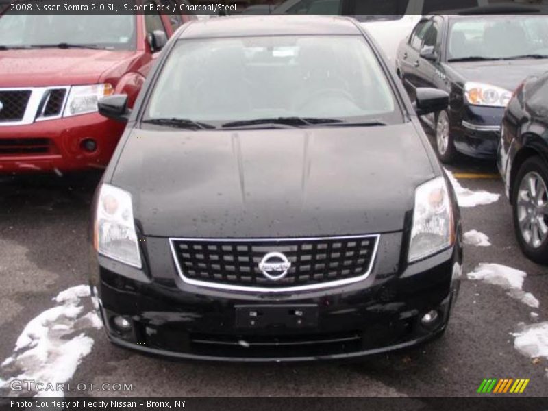 Super Black / Charcoal/Steel 2008 Nissan Sentra 2.0 SL