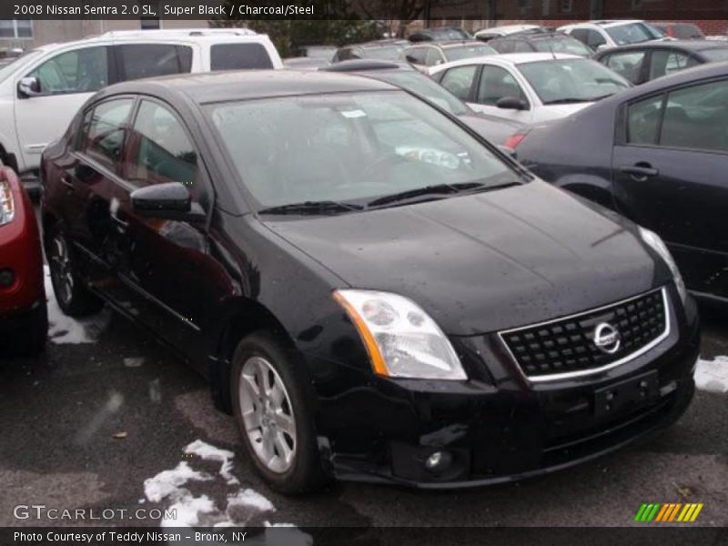 Super Black / Charcoal/Steel 2008 Nissan Sentra 2.0 SL