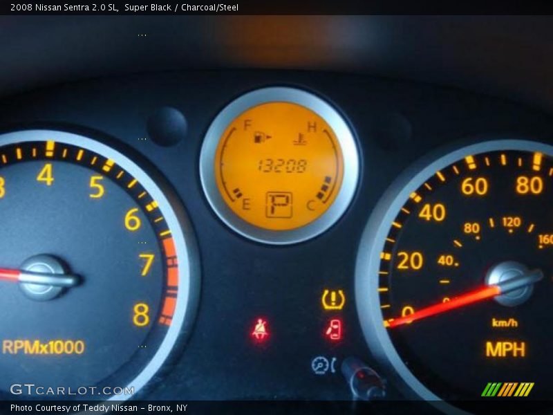 Super Black / Charcoal/Steel 2008 Nissan Sentra 2.0 SL