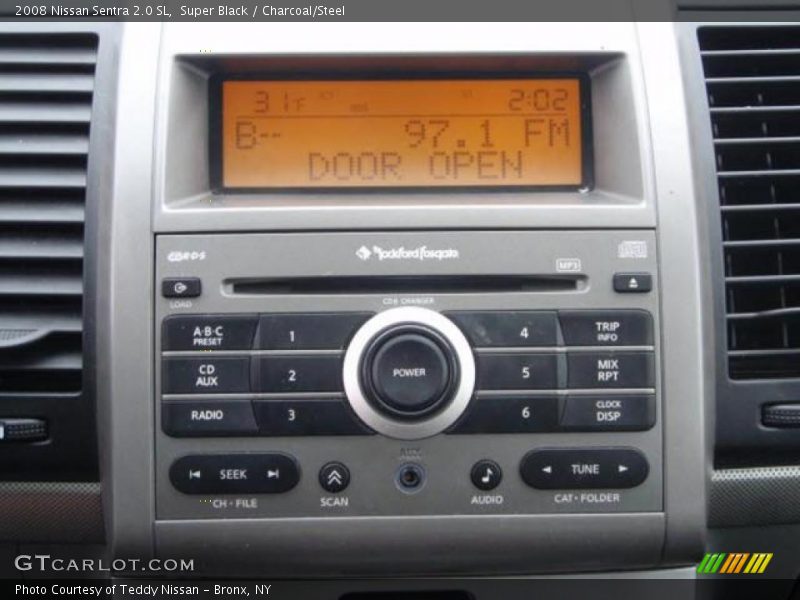 Super Black / Charcoal/Steel 2008 Nissan Sentra 2.0 SL