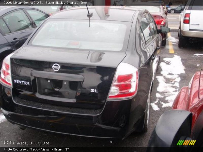 Super Black / Charcoal/Steel 2008 Nissan Sentra 2.0 SL