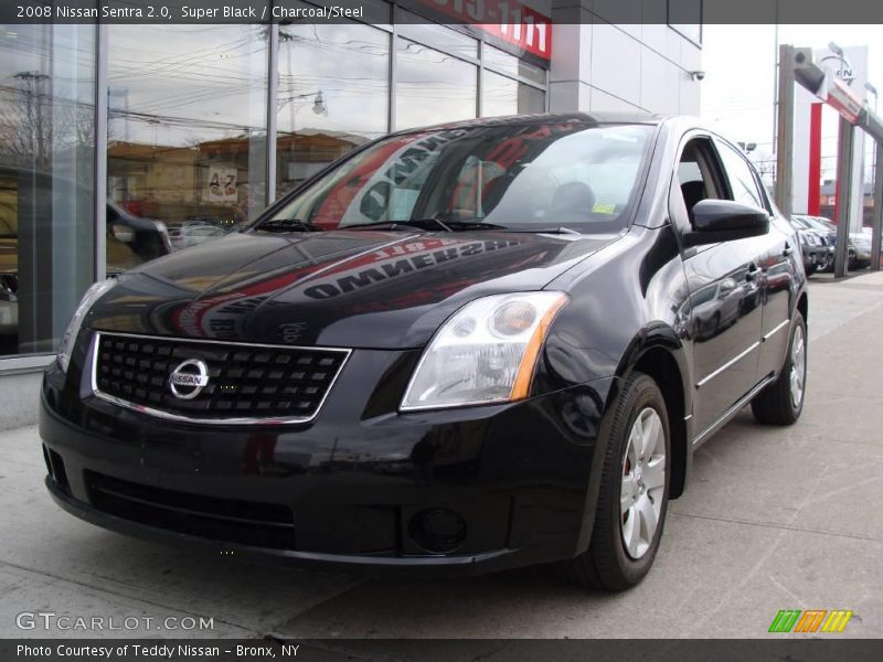 Super Black / Charcoal/Steel 2008 Nissan Sentra 2.0