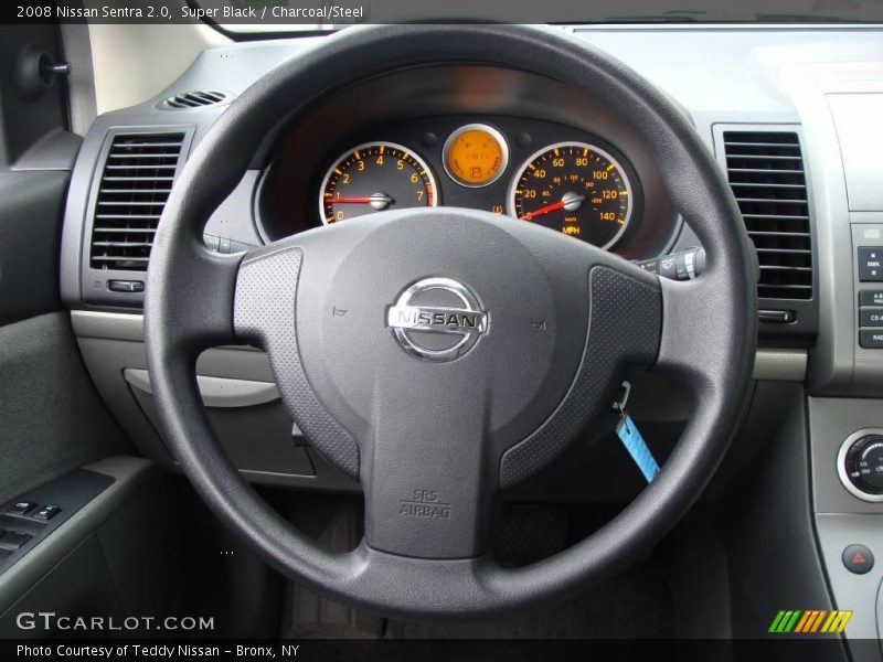 Super Black / Charcoal/Steel 2008 Nissan Sentra 2.0