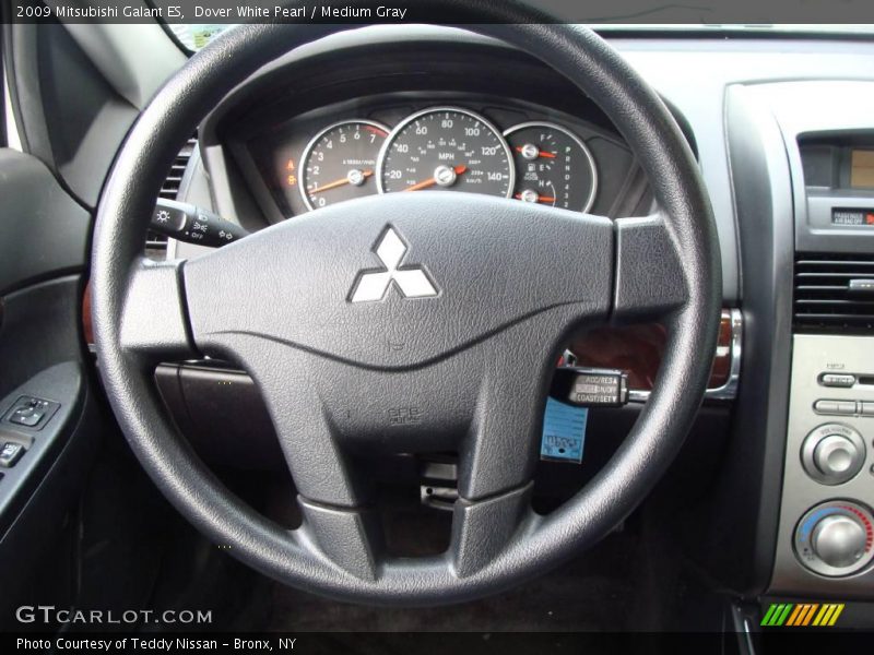 Dover White Pearl / Medium Gray 2009 Mitsubishi Galant ES