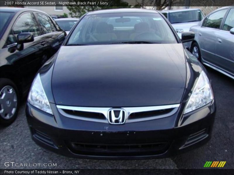 Nighthawk Black Pearl / Ivory 2007 Honda Accord SE Sedan