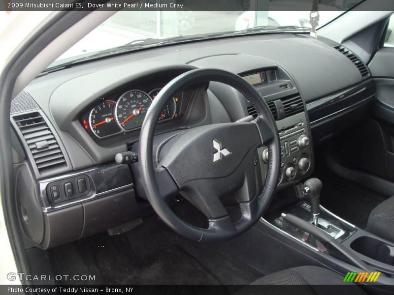 Dover White Pearl / Medium Gray 2009 Mitsubishi Galant ES