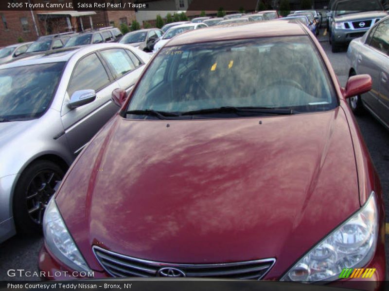 Salsa Red Pearl / Taupe 2006 Toyota Camry LE