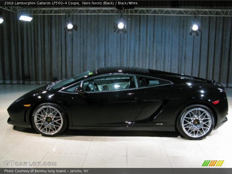 Nero Noctis (Black) / Black/White 2009 Lamborghini Gallardo LP560-4 Coupe