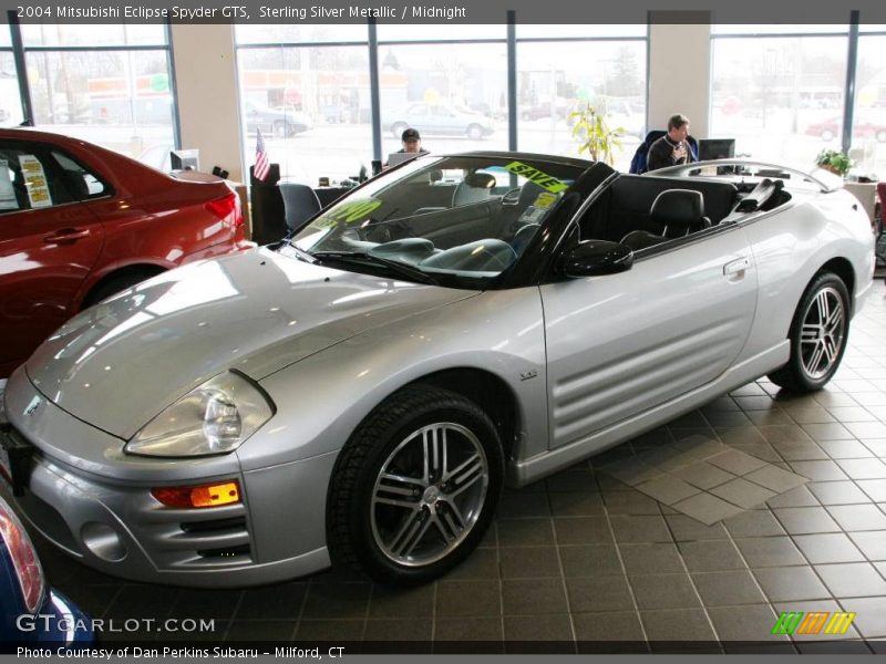 Sterling Silver Metallic / Midnight 2004 Mitsubishi Eclipse Spyder GTS