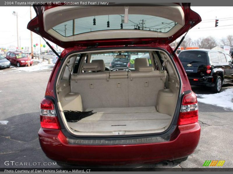 Sundown Red Pearl / Ivory 2004 Toyota Highlander V6 4WD